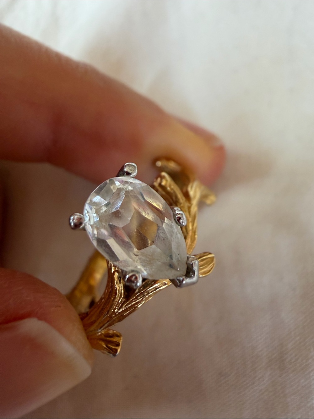 Good quality costume ring electroplated